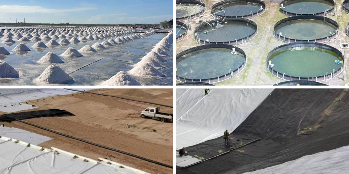 Текстурированная геомембрана HDPE для свалок