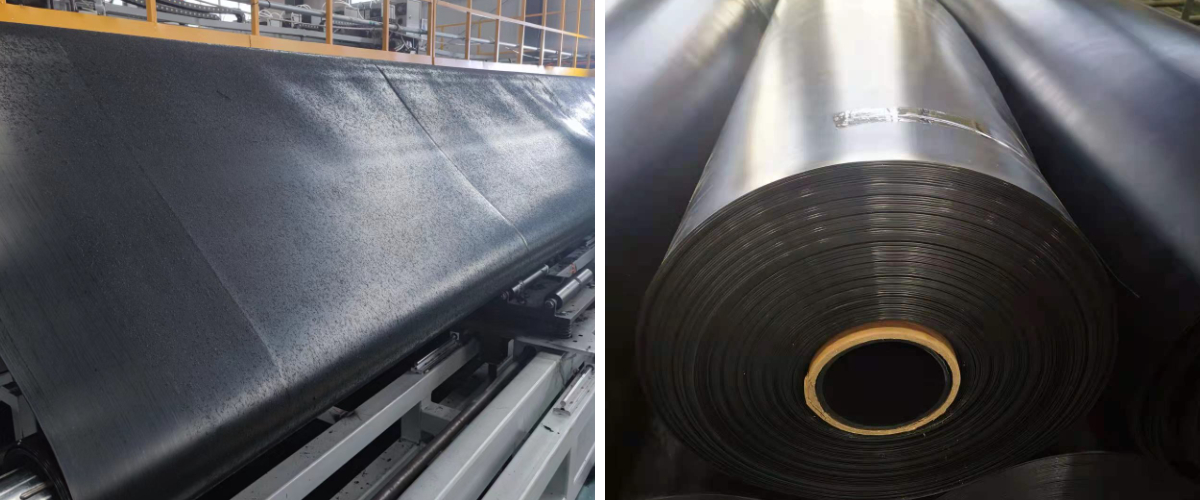 Pelapik kolam HDPE geomembrane bahan mentah tulen membran tak telap digunakan untuk kalis air kolam landskap Pelapik kolam HDPE geomembrane bahan mentah tulen membran tak telap digunakan untuk kalis air kolam landskap