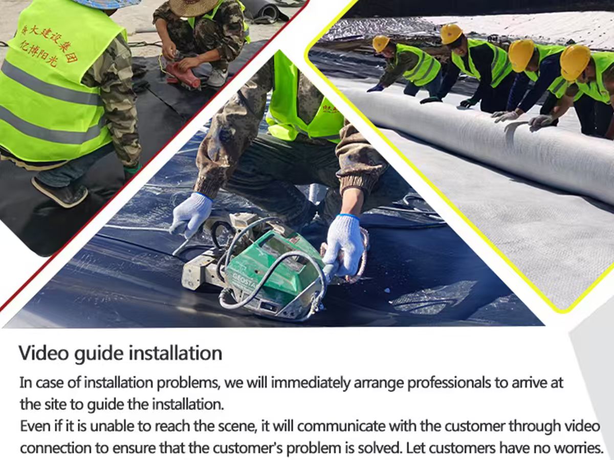 بطانة بركة من الأغشية الجيولوجية