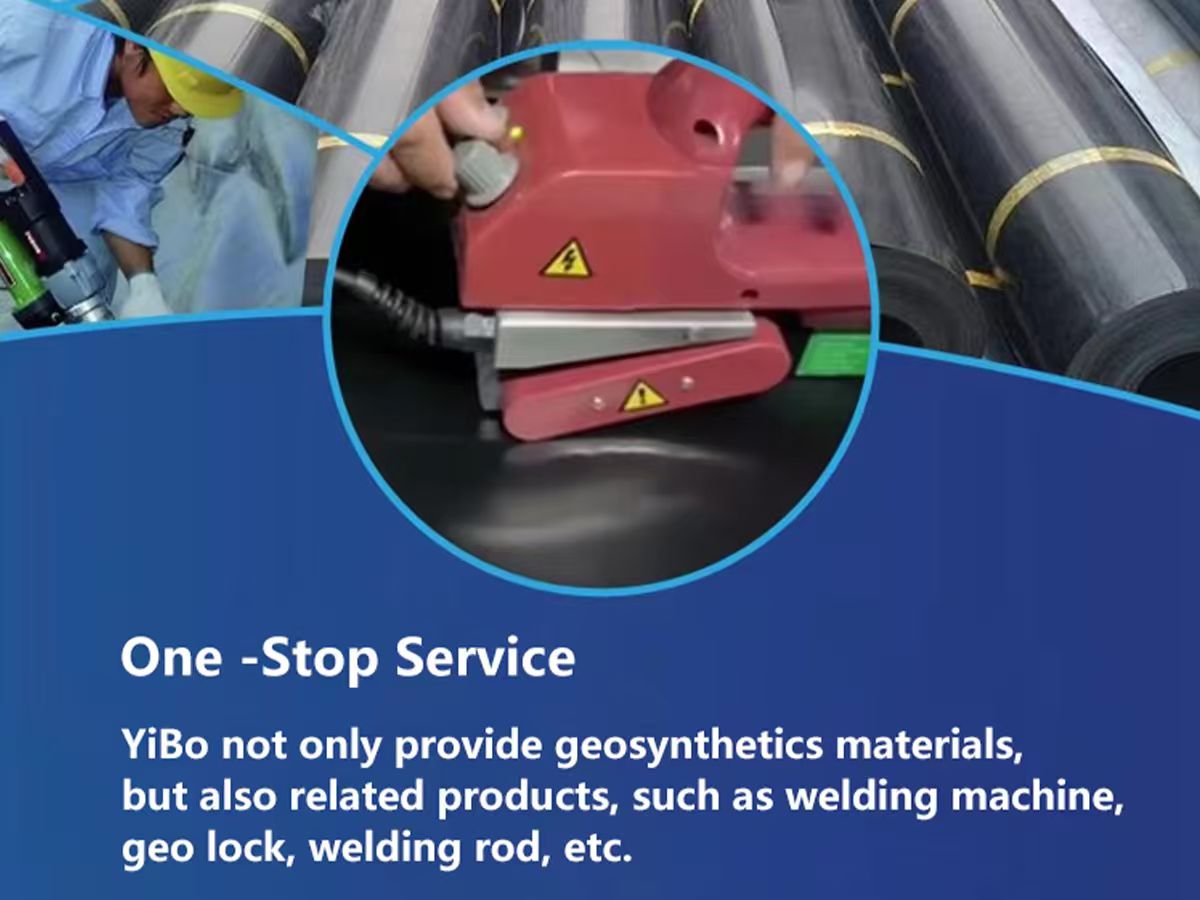 بطانة بركة من الأغشية الجيولوجية