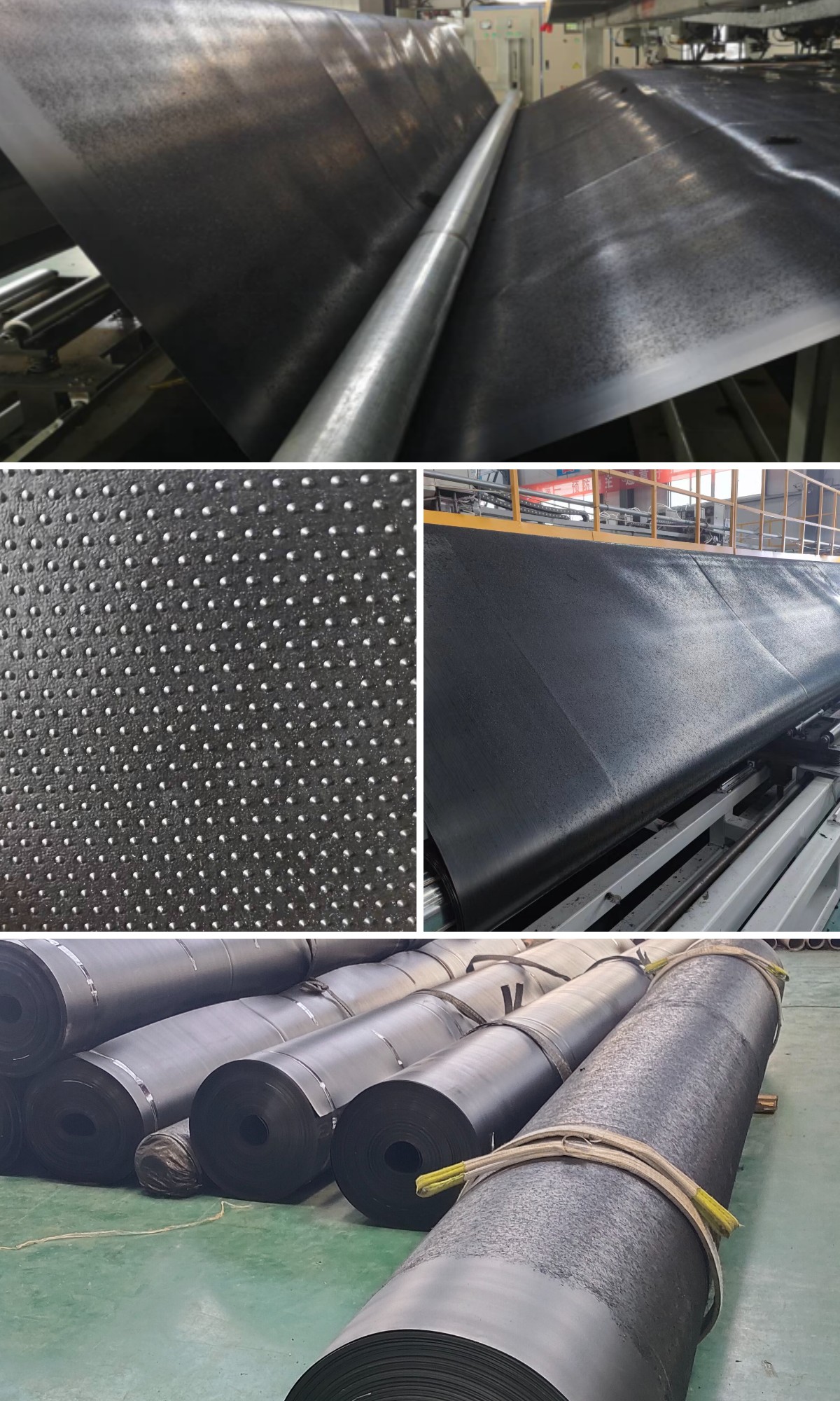 Текстурированная геомембрана HDPE для свалок